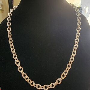 950 Sterling Silver Big Chains Necklace